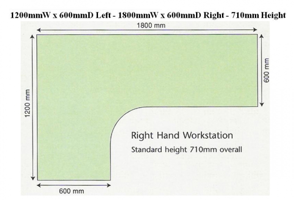 Desk Dimensions Office Furniture Specialists Limited