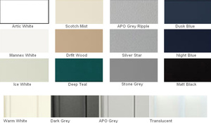 Europlan Colour Chart Europlan Colour Chart